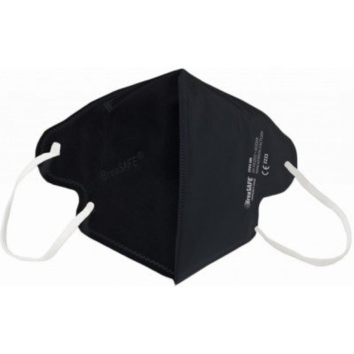 BreaSAFE respirátor FFP2 Premium NANO černý velikost L – Zboží Dáma