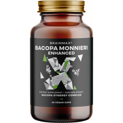 BrainMax Enhanced Bacopa Monnieri 60 rostlinných kapslí – Hledejceny.cz