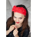 MaryBerry Wellness čelenka červená s mašlí – Zboží Dáma