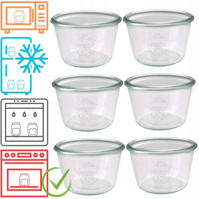 Weck zavařovací sklenice Delikates 6 x 370 ml – Zboží Dáma
