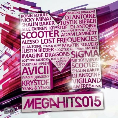 Kompilace - Mega hits 2015-Best of, CD, 2015