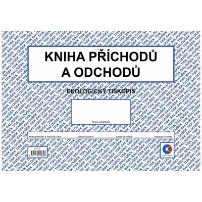 Baloušek tisk ET372 Kniha příchodů a odchodů A4, 40str. – Zboží Živě