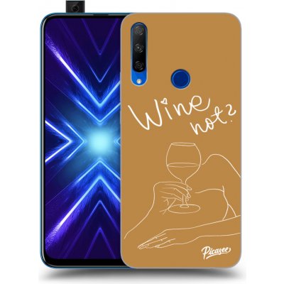 Pouzdro Picasee silikonové Honor 9X - Wine not čiré – Zboží Mobilmania