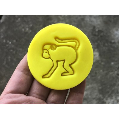 TVOŘÍTKO Opice - razítko Rozměr: 7 cm, + Vykrajovátko: Ne – Zboží Mobilmania