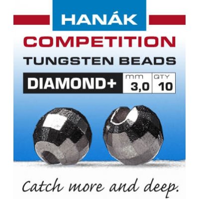 Hanák Competition Tungstenové Hlavičky Diamond Černé Niklové 3,0 mm – Hledejceny.cz