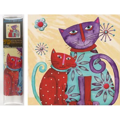 Norimpex Diamantové malování 7D Kočky 30 x 30 cm – Zboží Mobilmania
