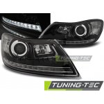 PŘEDNÍ SVĚTLOMETY, SVĚTLA, LAMPY ŠKODA OCTAVIA 2 II, 2009-2012, FACELIFT, LED LIGHT, ČERNÉ BLACK | Zboží Auto