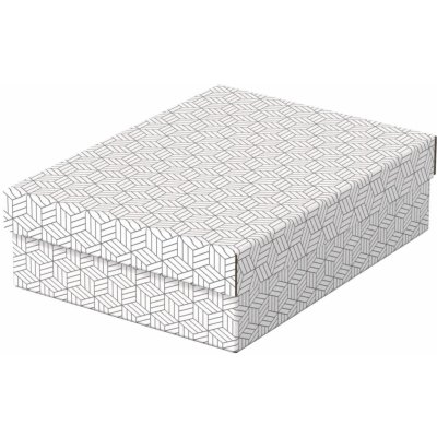 Úložné a dárkové krabice Esselte Home - střední, nízké, bílé, 3 ks – Zboží Mobilmania