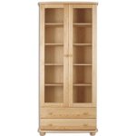 Nábytek z lesa - knihovna Country W02 - KW115 - masiv borovice - 85/190/42 cm – Sleviste.cz