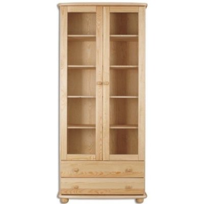 Nábytek z lesa - knihovna Country W02 - KW115 - masiv borovice - 85/190/42 cm – Sleviste.cz