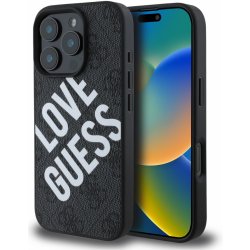 Guess PU Leather 4G Big Love Logo MagSafe pro iPhone 16 Pro Max Black GUHMP16XP4PLGWK