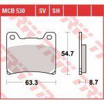 Zadní brzdové destičky TRW / Lucas Yamaha XVS 1100 Drag Star Classic 2003 - 2007 směs SH – Hledejceny.cz
