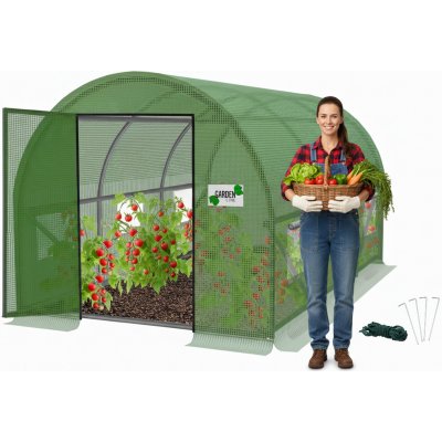 Garden Line ZAHRADNÍ FÓLIOVÝ TUNEL 3 SEGMENTOVÝ 3 x 2 x 2 M ZELENÝ – Hledejceny.cz