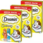 Dreamies Krémový s kuřecím masem a lososem 36 x 10 g – Hledejceny.cz