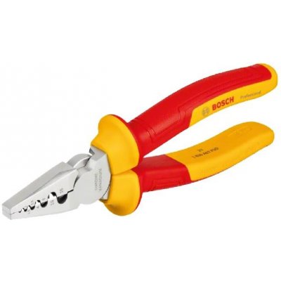 Bosch Izolované krimpovací kleště, délka 18 cm 1600A02NE6 – Hledejceny.cz