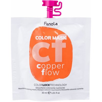 Fanola Color Mask barevné masky Total Black černá 30 ml – Zboží Mobilmania