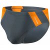 Koupací šortky, boardshorts Sesto Senso BD 402 grafitový plavky grafitovo tmavě šedá oranžové