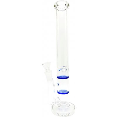 WeedShop Skleněný bong HoneyComb modrý 38 cm – Sleviste.cz