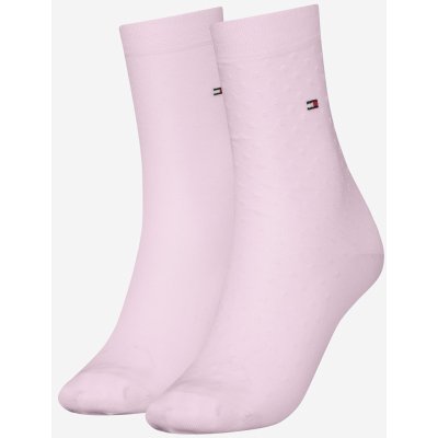 Tommy Hilfiger Sada dvou párů dámských ponožek ve světle růžové – Zboží Mobilmania