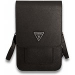 Pouzdro Guess PU Saffiano Triangle Logo Phone Bag černé – Sleviste.cz