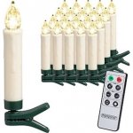 monzana® Vánoční svíčky na stromeček 30 LED | teplá bílá – Sleviste.cz