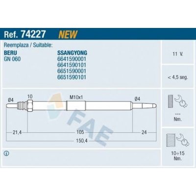 Žhavicí svíčka FAE 74227 – Sleviste.cz