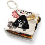 Babyono Kontrastní, senzorická textilní knižka Mouse – Sleviste.cz