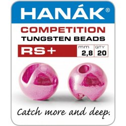 Hanák Competition Tungstenové kuličky RS+ Metalická světle růžová 4,0 mm 20 ks