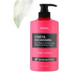 Kundal Honey&Macadamia Body Lotion - Vyživující, hydratační tělové mléko s medem s vůní BASIL&CITRUS - 500 ml – Zboží Dáma