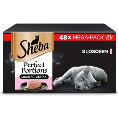 Sheba Perfect Portions s lososem pro dospělé kočky 8 x 6 x 37,5 g