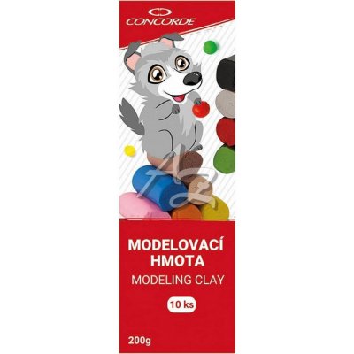 CONCOREDE Modelovací hmota 200 g 10 barev – Zboží Dáma