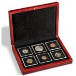 LEUCHTTURM QUADRUM Etue VOLTERRA na mince v bublinkách mahagonové Počet kapes 6 – Zboží Dáma