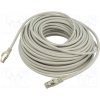 síťový kabel Gembird PP6A-LSZHCU-30M Patch, S/FTP, 6a, drát, Cu, LSZH, 30m, šedý