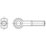 PROFISTYL DIN 444B Šroub otočný s okem, forma B částečný závit 4.6 pozink Varianta: DIN 444B Šroub otočný s okem, forma B částečný závit ZB M12x060 – Sleviste.cz