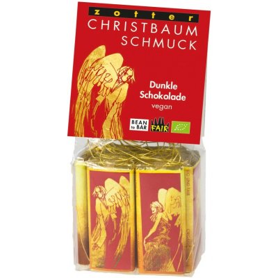 Zotter Bio vánoční ozdoby z hořké čokolády 80 g – Zboží Dáma