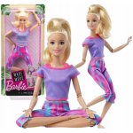 Barbie V pohybu Blondýnka ve fialovém topu GXF04 – Zboží Dáma