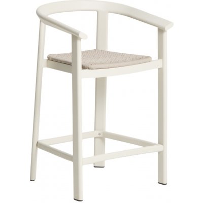 Kave Home zahradní barová židle s výpletem Erice 65 cm Krémová – Hledejceny.cz