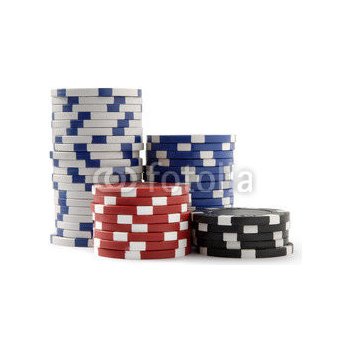 WEBLUX 44008792 Samolepka fólie Casino Chips Kasinové čipy pokerové žetony rozměry 100 x 73 cm