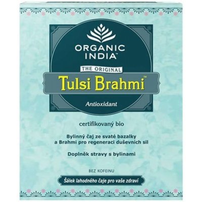 Organic India Čaj Tulsi Brahmi BIO OI 50 g – Zbozi.Blesk.cz