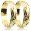 Prsteny Zlatnictví Zlatíčko Snubní prsteny ze žlutého zlata 04.P5R2