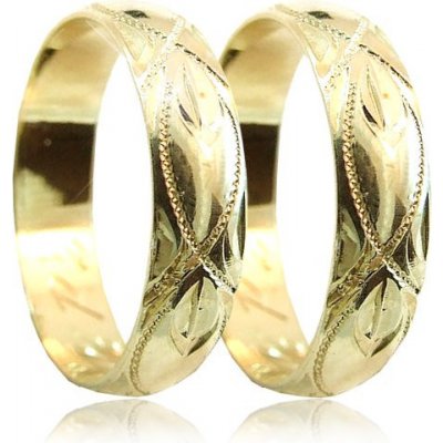 Zlatnictví Zlatíčko Snubní prsteny ze žlutého zlata 04.P5R2
