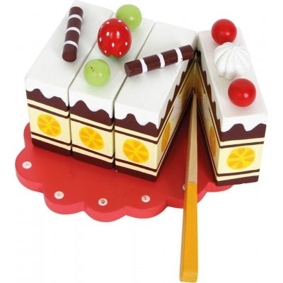 Small Foot dřevěný narozeninový krájecí dort – Zboží Mobilmania