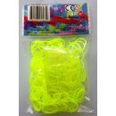 RAINBOW LOOM Original gumičky 300 kusov neónová žltá