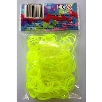 RAINBOW LOOM Original gumičky 300 kusov neónová žltá