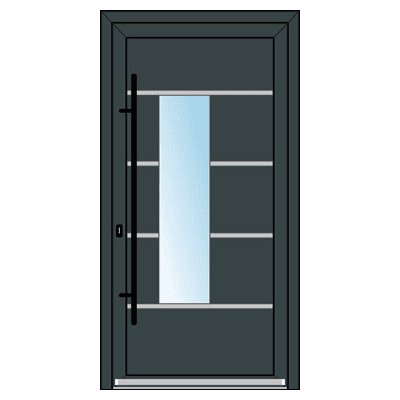 OknaDvereNaMiru.cz Vchodové dveře INOX 1473 bílá 100 x 200 cm – Hledejceny.cz