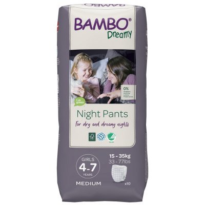 Bambo Dreamy Night Pants 4-7let Girl 15-35 kg 10 ks – Zboží Mobilmania