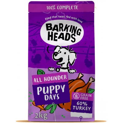 Barking Heads All Hounder Puppy Days Turkey 2 kg – Hledejceny.cz