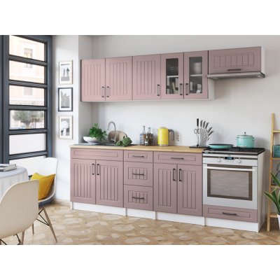 FRONTI Kuchyňská linka BERIZA CHOCO 240cm Kobe – Zboží Dáma