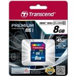 Transcend SDHC 8 GB Class 10 TS8GSDHC10 – Hledejceny.cz