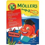 Mollers Omega 3 Želé Rybičky malinová příchuť 45 tablet – Zboží Dáma